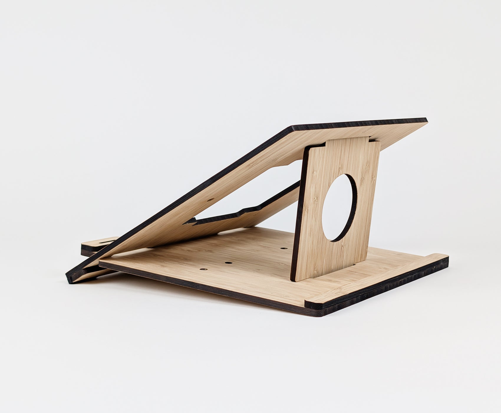 FLIO AIR portable bamboo laptop stand, product view 2